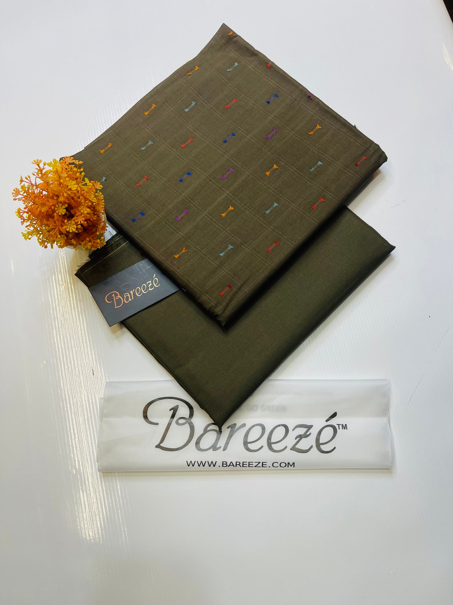 BAREEZE LAWN COTTON BINDI 2PC UNSTITCHED