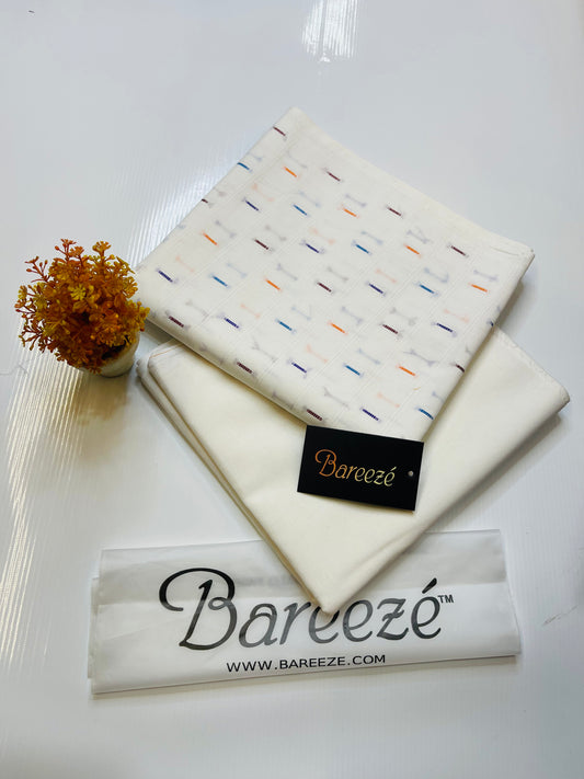 BAREEZE LAWN COTTON BINDI 2PC UNSTITCHED